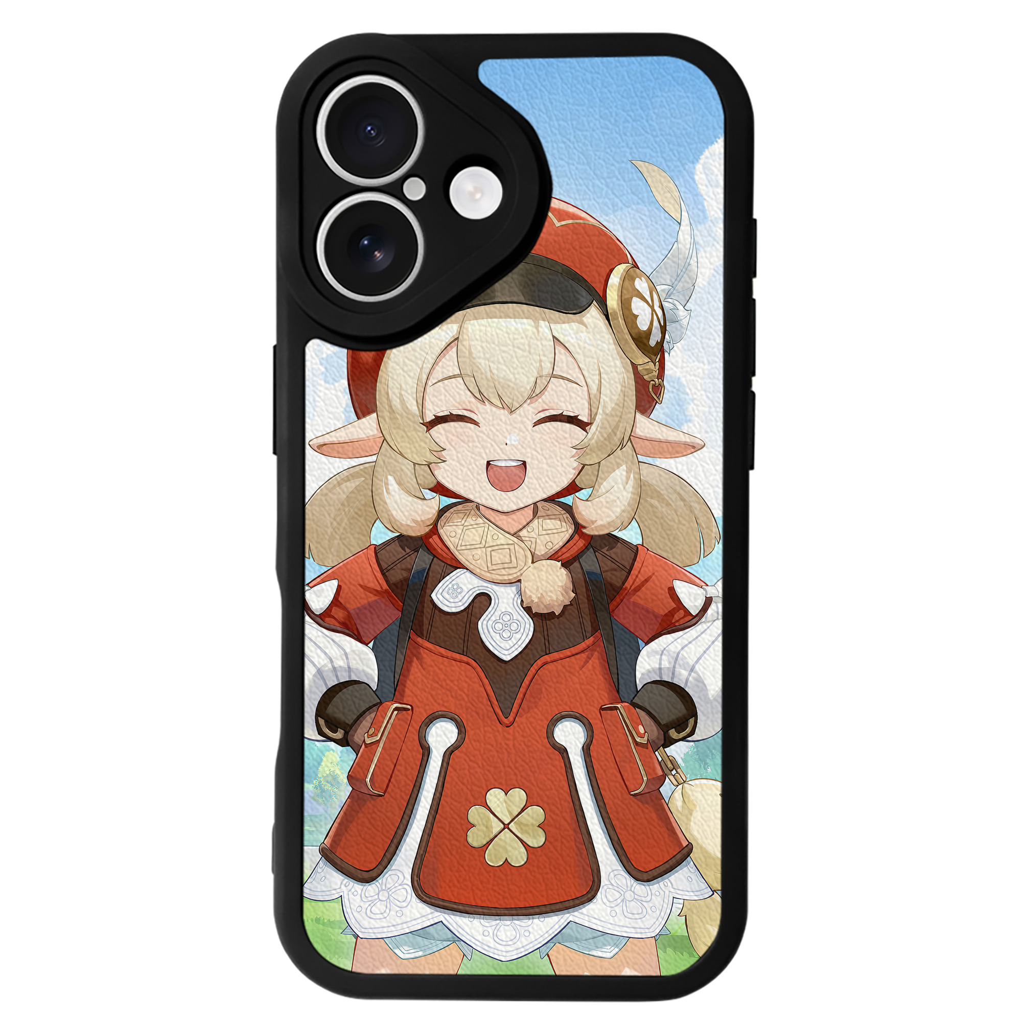げんし神 genshin 【iPhone 16シリーズ対応】シリコンスマホケース（レザー調） 材質：シリコン